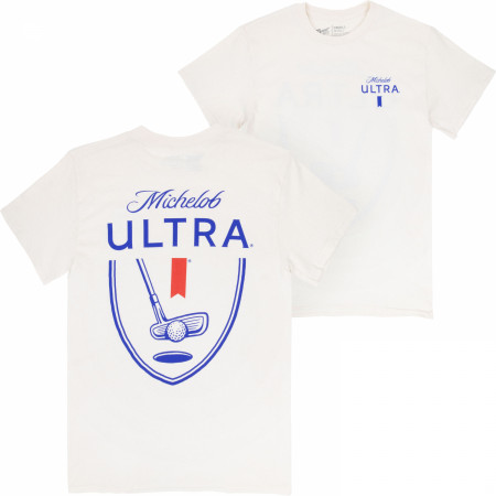 Michelob Ultra Golf Putter Front and Back Print T-Shirt
