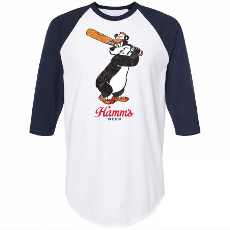 Hamm's Beer Batter Up 3/4th Baseball Raglan Sleeves T-Shirt