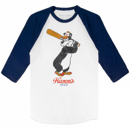 Hamm's Beer Batter Up 3/4th Baseball Raglan Sleeves T-Shirt