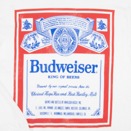 Budweiser King of Beers Sleeve Print Long Sleeve Shirt