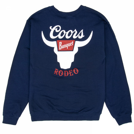 Coors Banquet Rodeo Horns Navy Colorway Crewneck Sweatshirt