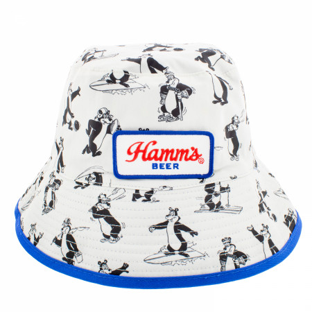 Hamm's Beer Sports Bear Reversible Bucket Hat