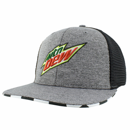 Mountain Dew 3D Embroidered Logo Flat Brim Hat