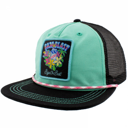 Mountain Dew Baja Blast Flower Patch Canvas Grandpa Hat