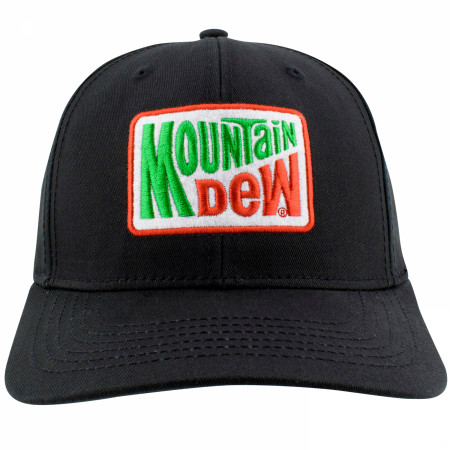 Mountain Dew Embroidered Vintage Logo Faux Suede Hat