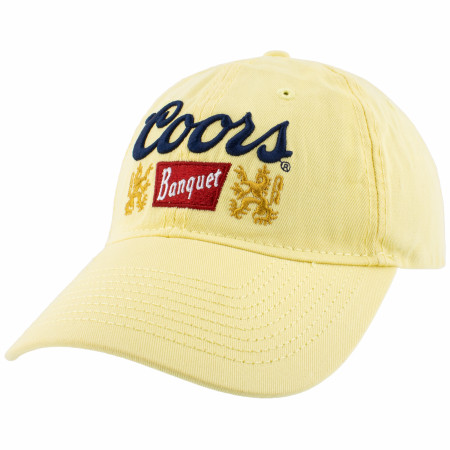 Coors Banquet Beer Faded Vintage Yellow Hat