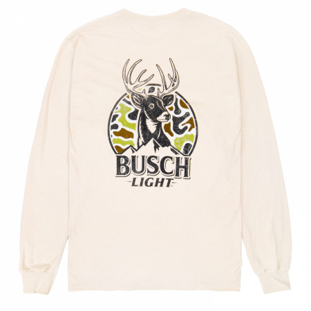 Busch Light Deer Hunting Camo Logo Long Sleeve Shirt