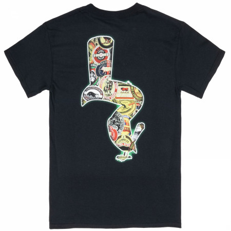 Guinness Toucan Logo Collage Front and Back Print T-Shirt