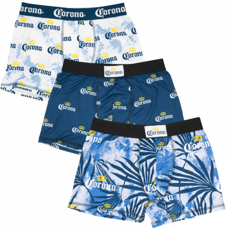 Corona Print Men's 3-Pack Boxer Briefs