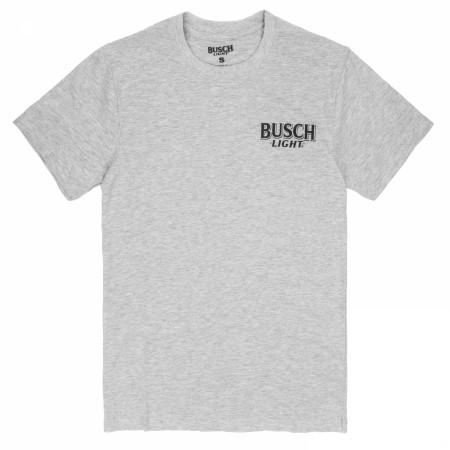 Busch Light Deer Grey Colorway Front and Back Print T-Shirt