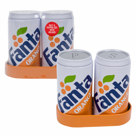 Fanta Orange Matching Salt and Pepper Shakers