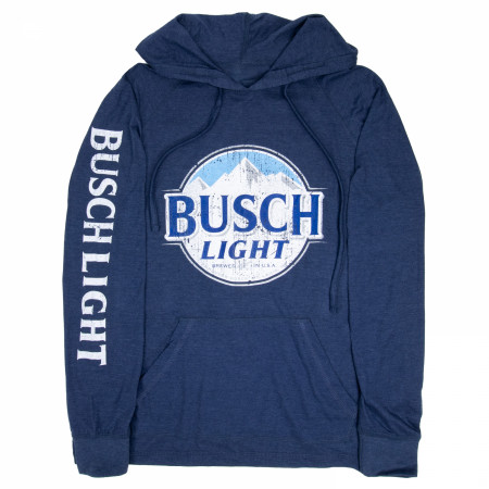 Busch Light Logo with Sleeve Print Pullover Hoodie