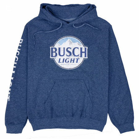 Busch Light Logo with Sleeve Print Pullover Hoodie