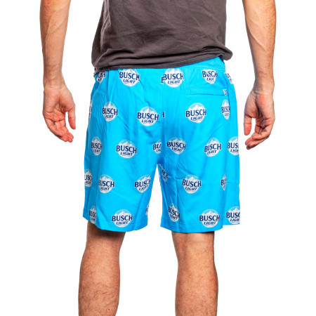 Busch Light Circle Logo Pattern Board Shorts