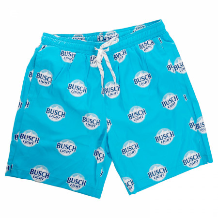 Busch Light Circle Logo Pattern Board Shorts