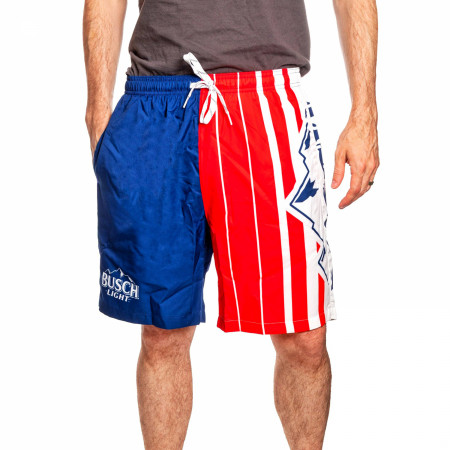 Busch Light Red White and Busch Light Board Shorts