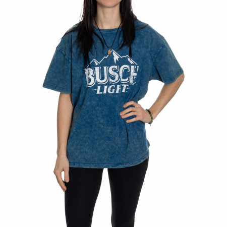 Busch Light Logo Mineral Wash Navy Colorway Women's T-Shirt