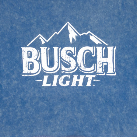 Busch Light Circle Logo Mineral Wash Navy Colorway Women's Crop Top