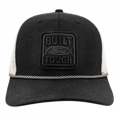 Ford Built Tough Logo Black on Black Rope Hat
