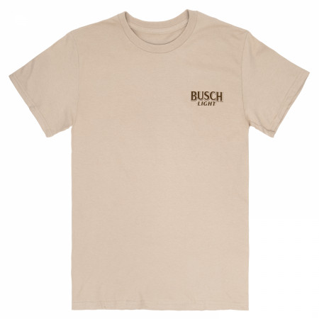 Busch Light Hunting Dog Front and Back Print T-Shirt