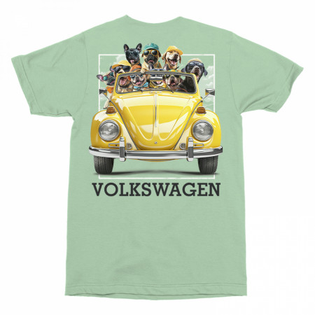 Volkswagen Dog Days Front and Back Print Green Colorway T-Shirt