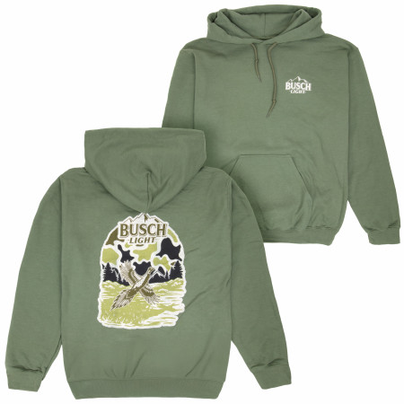 Busch Light Pheasant Hunting Camo Front and Back Sweatshirt Hoodie