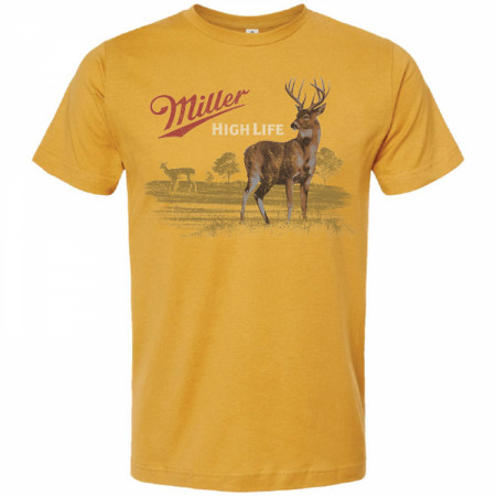 Miller High Life Wildlife Deer Yellow Colorway T-Shirt