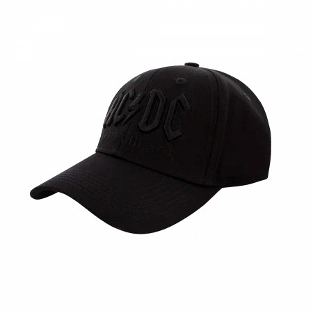 AC/DC Back in Black Logo Baseball Hat