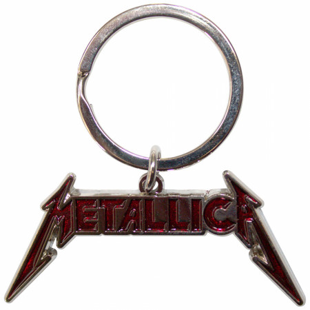 Metallica Red Logo Keychain