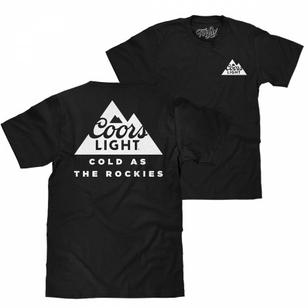 Coors Light Cold as the Rockies Front-Back T-Shirt