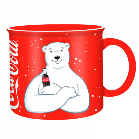 Coca-Cola Bear 20oz Ceramic Camper Mug