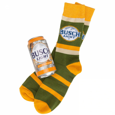 Busch Light Hunting Crew Socks in a Can