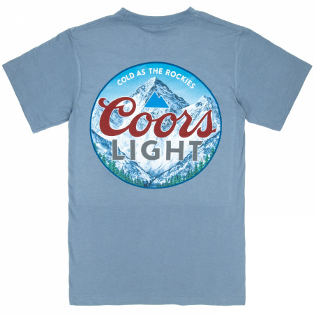 Coors Light Cold as The Rockies Front and Back Print T-Shirt