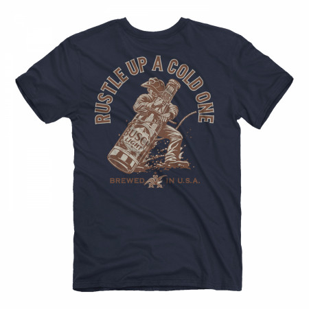 Busch Light Rustle Up A Cold One Front and Back T-Shirt
