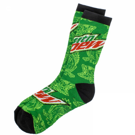 Mountain Dew Bass Drop Crew Socks in a Can