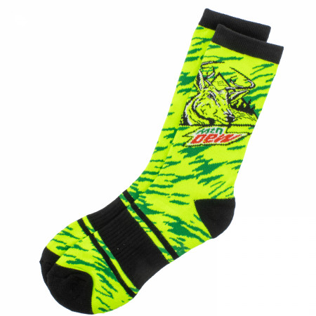 Mountain Dew Buck Wild Crew Socks in a Can