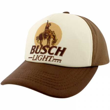 Busch Light Rodeo Embroidered Cowboy Trucker Hat