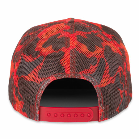 Coca-Cola Right From the Bottle Red Camo Mallard Foamy Adjustable Hat