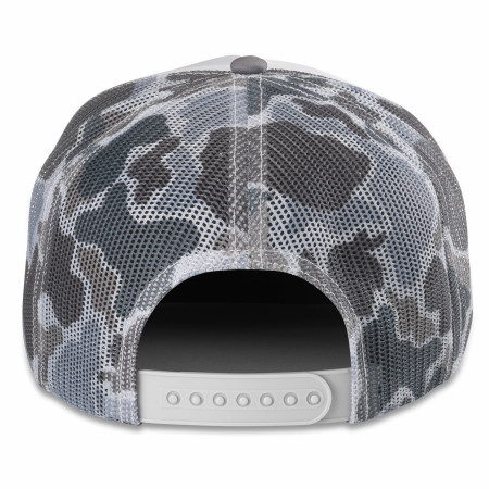 Rainier Beer Grey Camo Mountain Range Patch Foamy Adjustable Hat