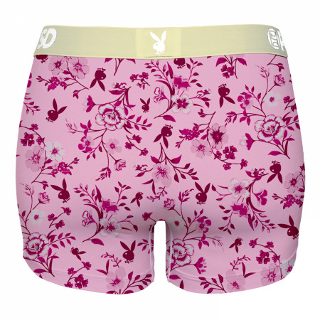 Playboy Florals and Gold PSD Boyshorts Underwear