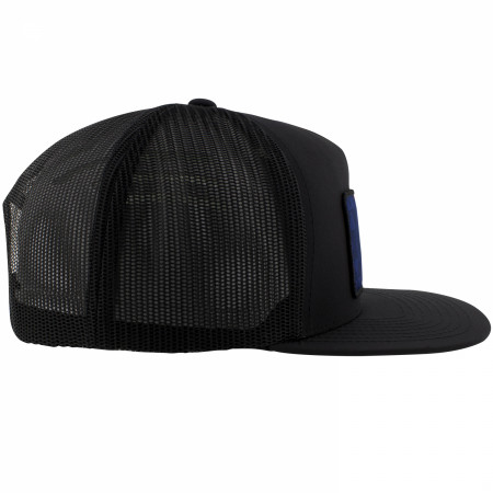 Pabst Blue Ribbon Logo Patch Black Trucker Hat