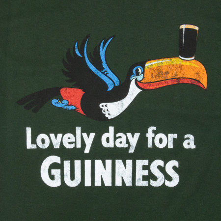 Guinness Lovely Day Toucan Hunter Green T-Shirt