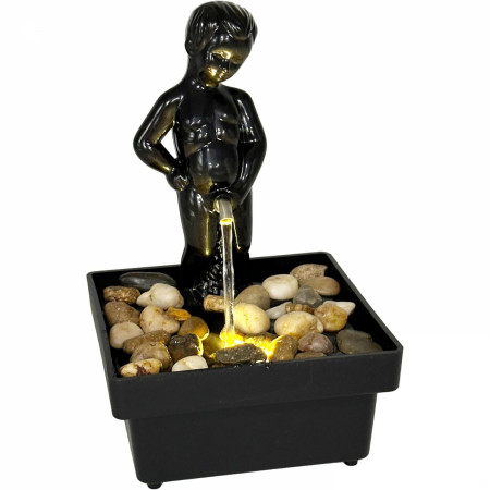 Peeing Boy LED Novelty Desktop Fountain