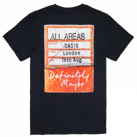 Oasis Definitely Maybe AAA Pass Front and Back T-Shirt