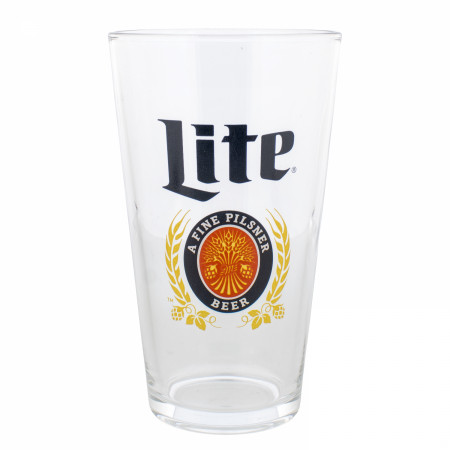 Miller Lite Classic Logo 2-Pack Pint Glass Set