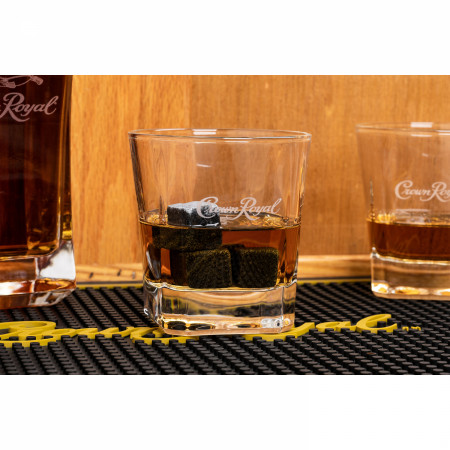 Crown Royal Whiskey Glasses and Whiskey Stone Set