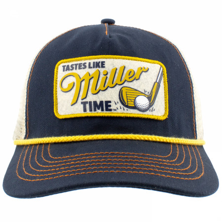 Miller Time Lite Felt Golf Club Patch Snapback Hat
