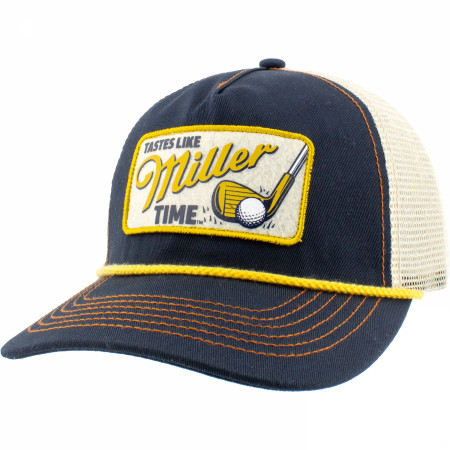 Miller Time Lite Felt Golf Club Patch Snapback Hat