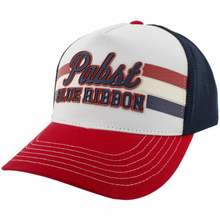 Pabst Blue Ribbon Rubber Print Trucker Hat