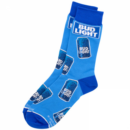Bud Light Cans & Label Crew Socks